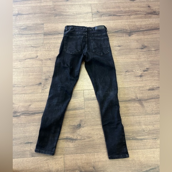NEON BLONDE TIE ME UP JEANS in washed black in size 28 - Picture 10 of 10